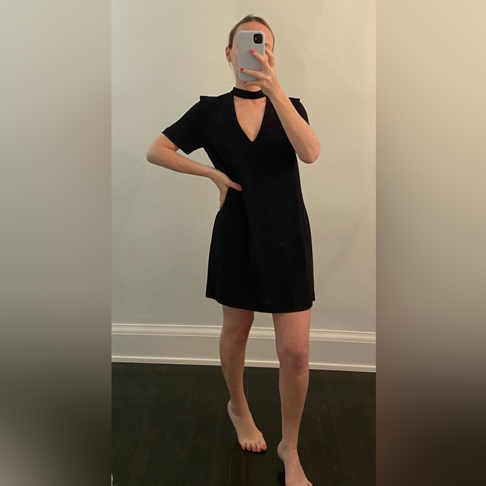 Zara choker dress in black